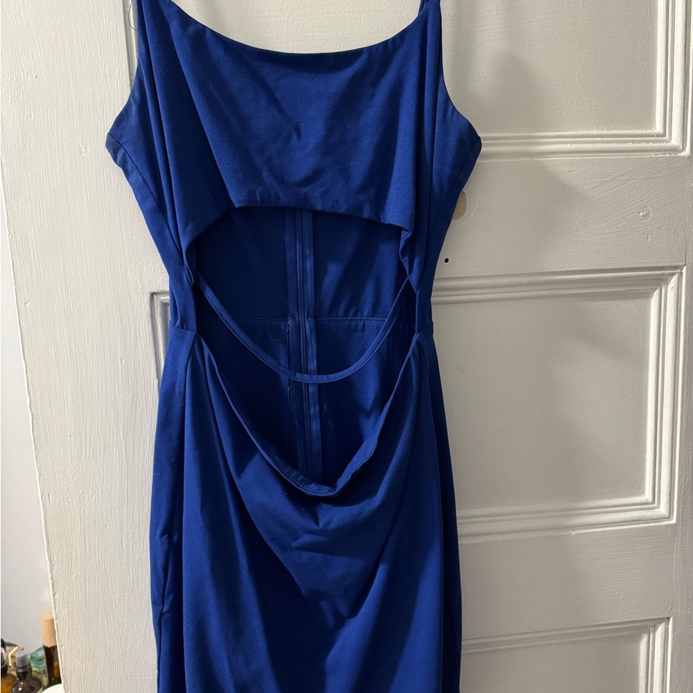 Superdown Royal Blue Backless Dress